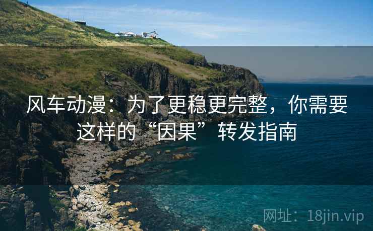 风车动漫：为了更稳更完整，你需要这样的“因果”转发指南