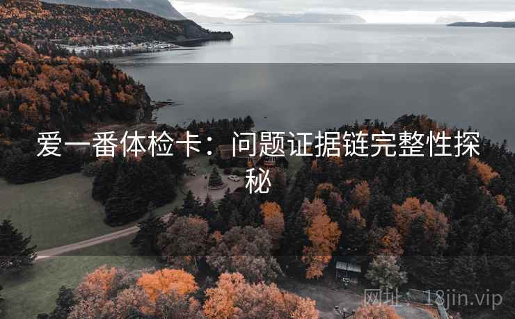 爱一番体检卡：问题证据链完整性探秘